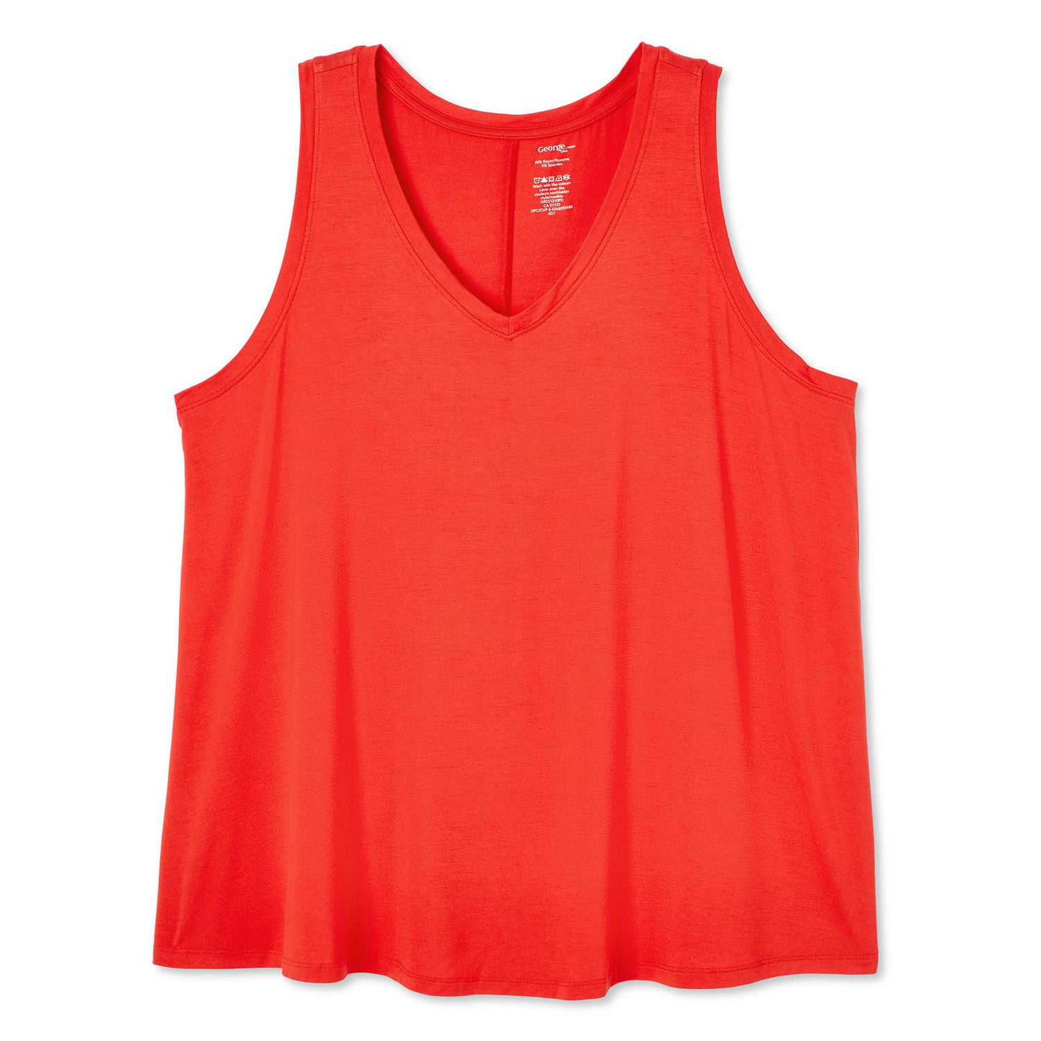 George Women's Plus V-Neckline Swing Tank