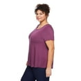 thumbnail image 2 of George Women's Plus Lattice Back Tee, 2 of 6