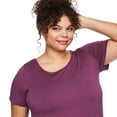 thumbnail image 4 of George Women's Plus Lattice Back Tee, 4 of 6