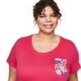 thumbnail image 4 of George Women's Plus Scoop Neckline Sleep Tee, 4 of 6