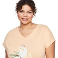 thumbnail image 4 of George Women's Plus V-Neckline Nightshirt, 4 of 6
