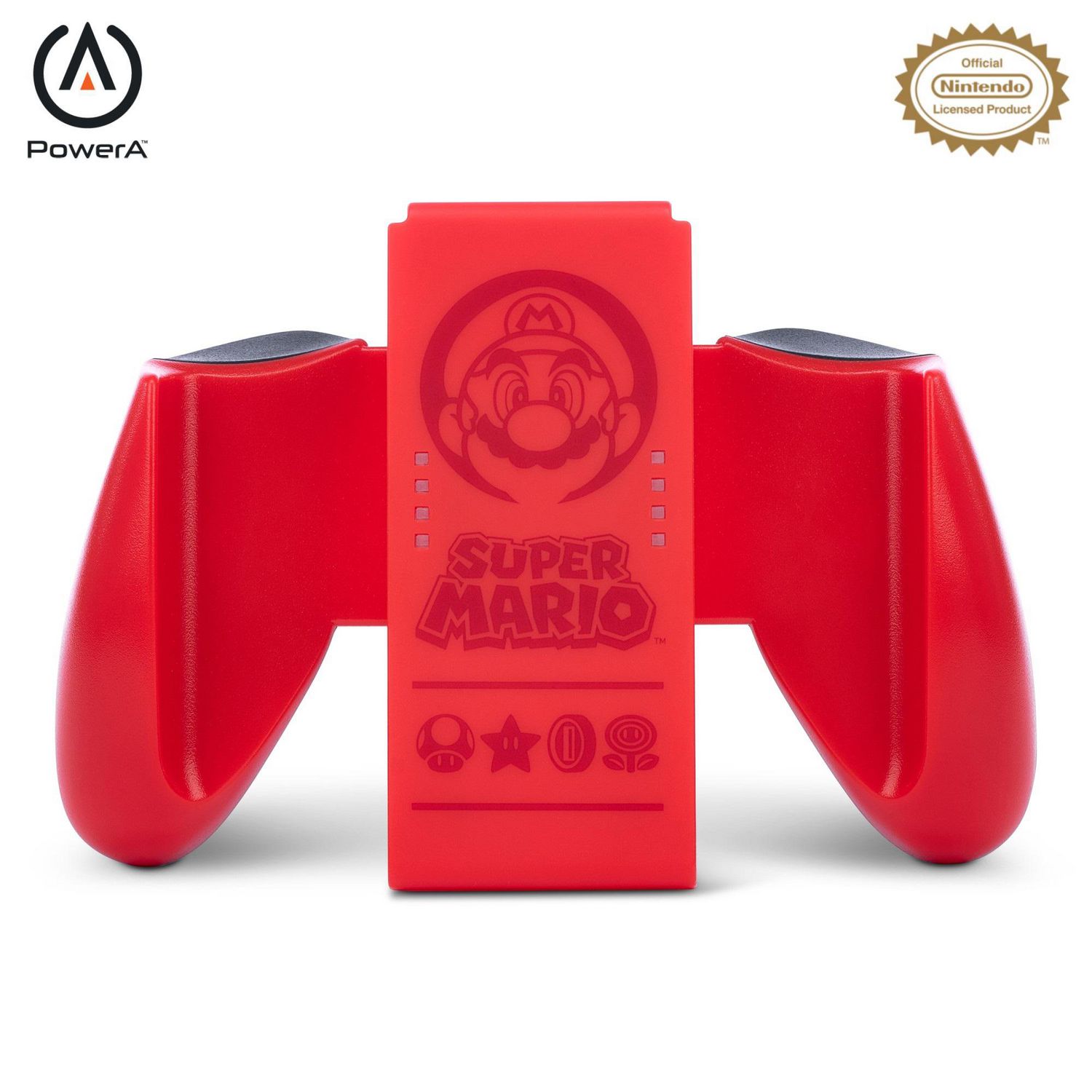 PowerA Joy Con Comfort Grip for Nintendo Switch Super Mario Red