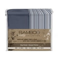 thumbnail image 1 of Safdie & Co. Microfiber Sheet Set 4PC D Sol/Stripe Navy, 1 of 1