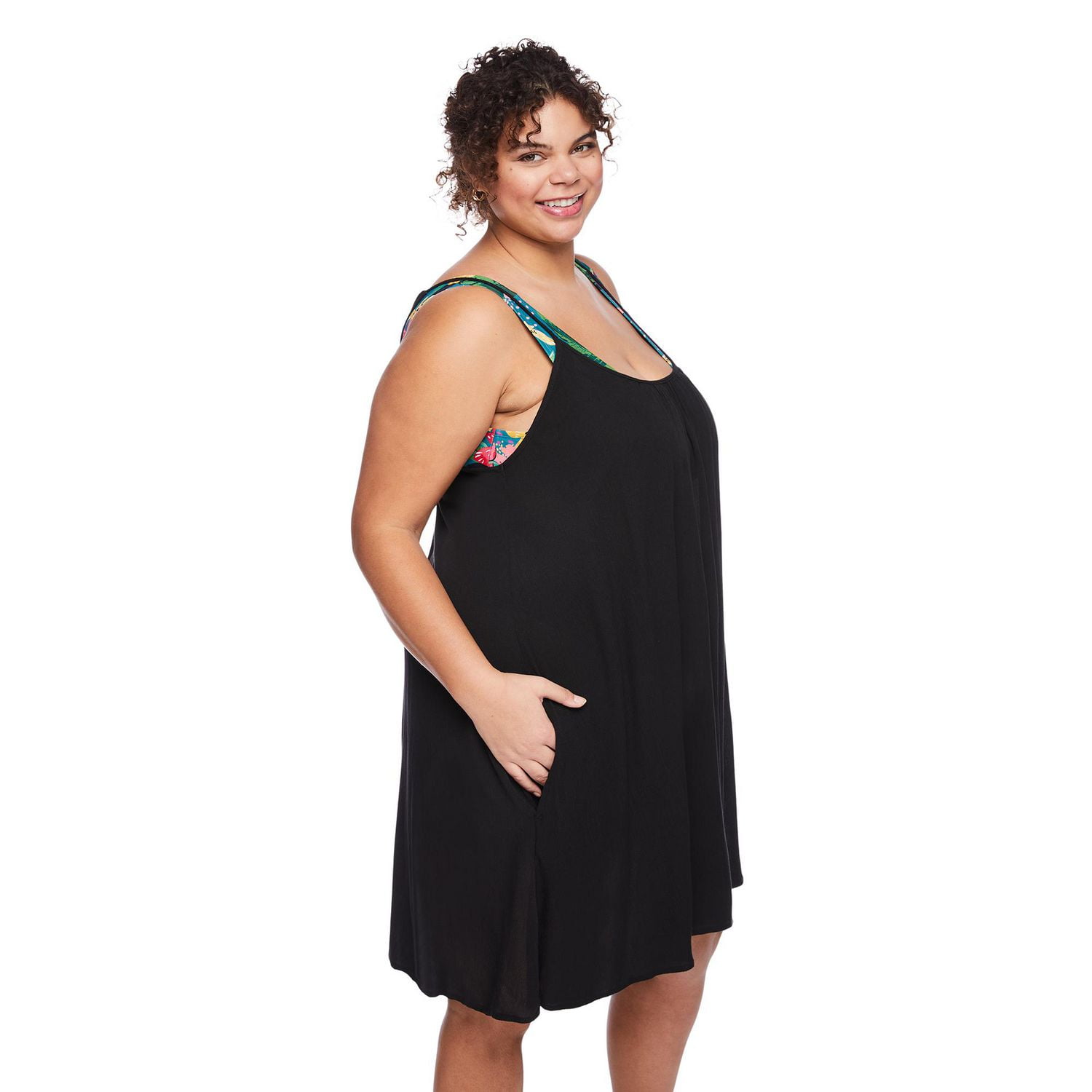 George Women's Plus Strappy Dress, Sizes 1X-3X