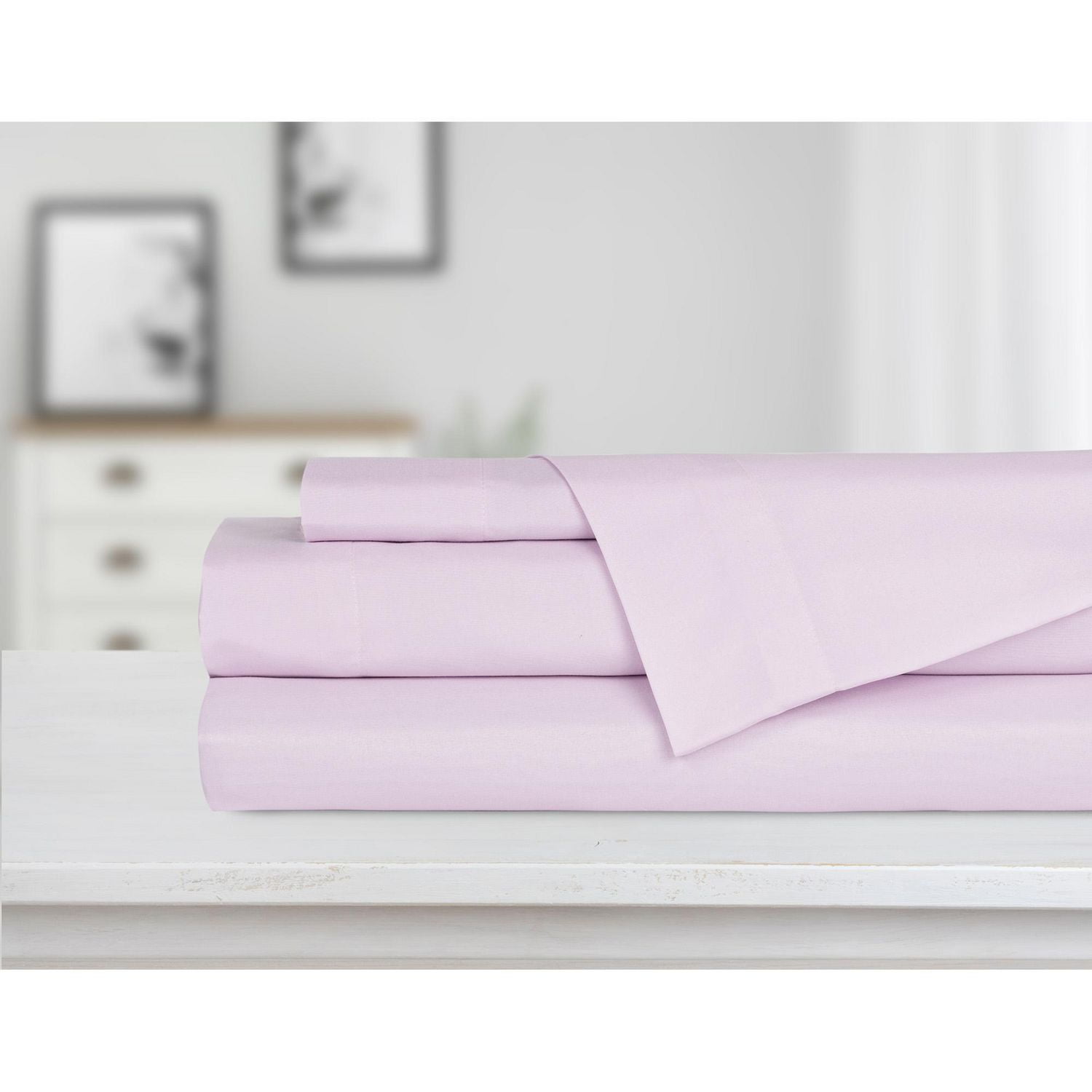 Safdie & Co. Microfiber Solid Sheet Set 3PC T Lilac Walmart Canada