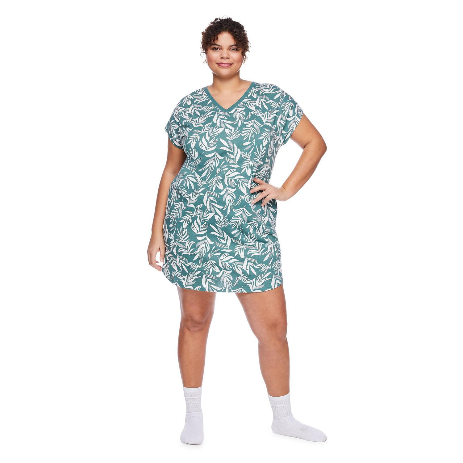 George Women's Plus V-Neckline Nightshirt