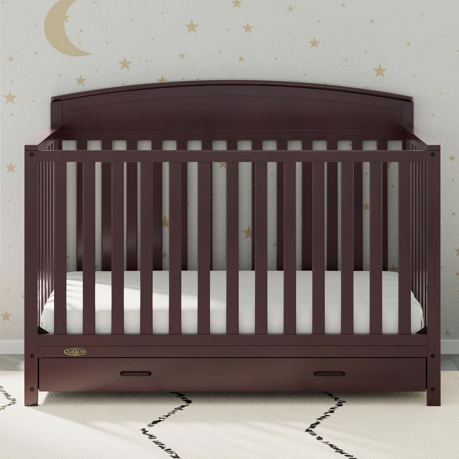 Graco brown crib on sale