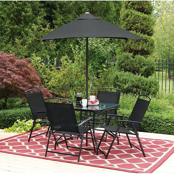 Mainstays Cranston 6-Piece Sling Folding Dining Set - Walmart.ca