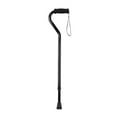 thumbnail image 1 of Drive Medical Black Foam Grip Offset Handle Walking Cane, 1 of 2