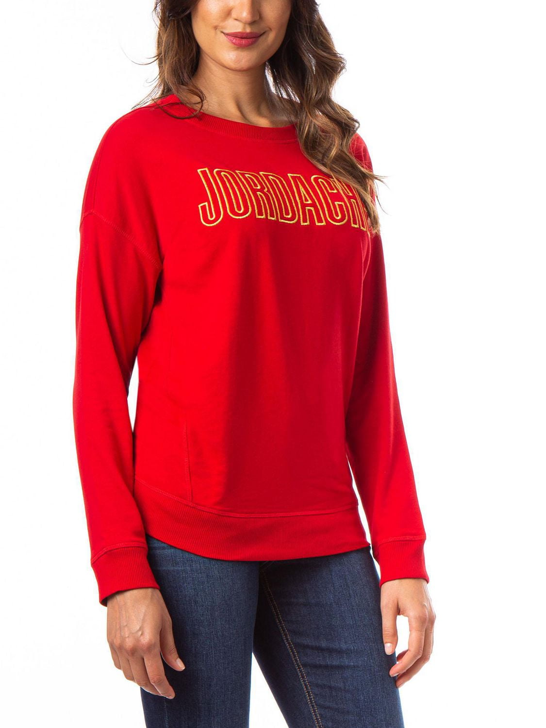 Jordache Drop Shoulder Logo Sweatshirt