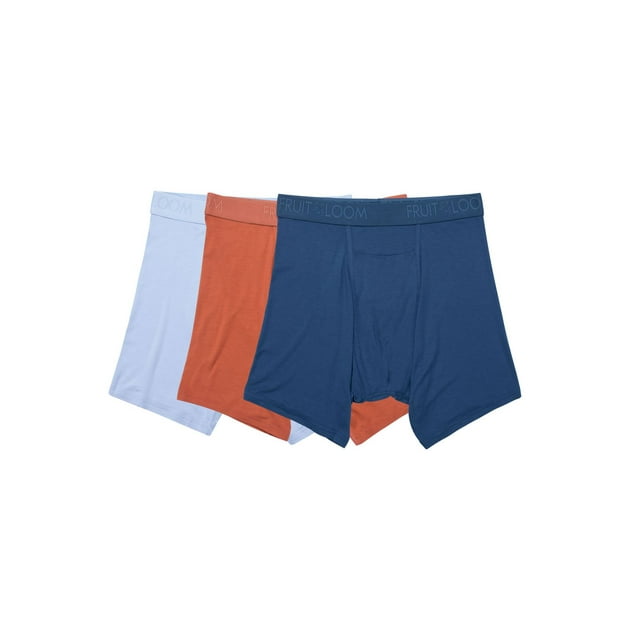 Men's Fruitful Threads™ Boxer Briefs, Assorted, Pack of 3