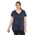 thumbnail image 1 of Athletic Works Plus Women's Space Dyed Tee, 1 of 6