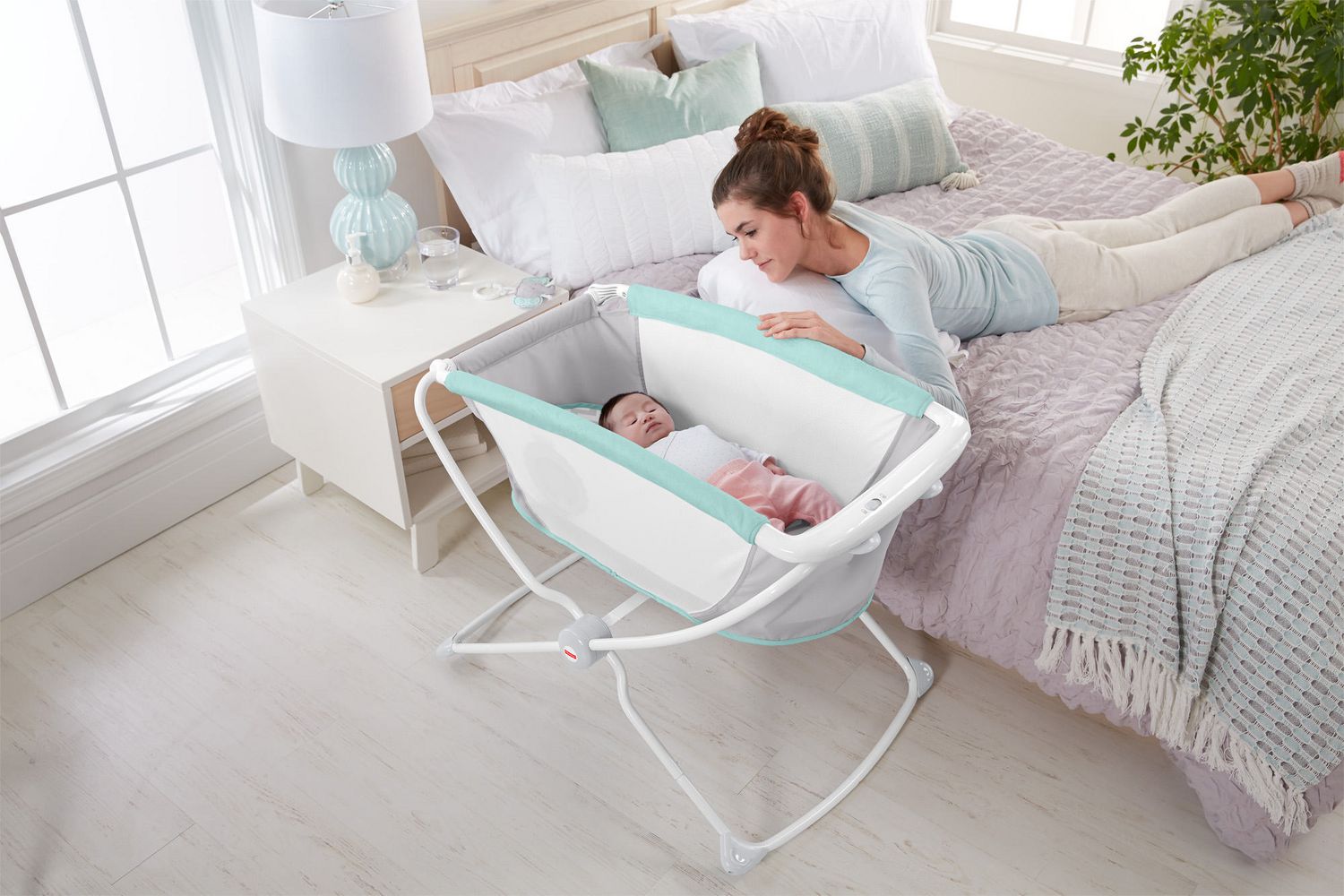 Using rock n play hotsell as bassinet