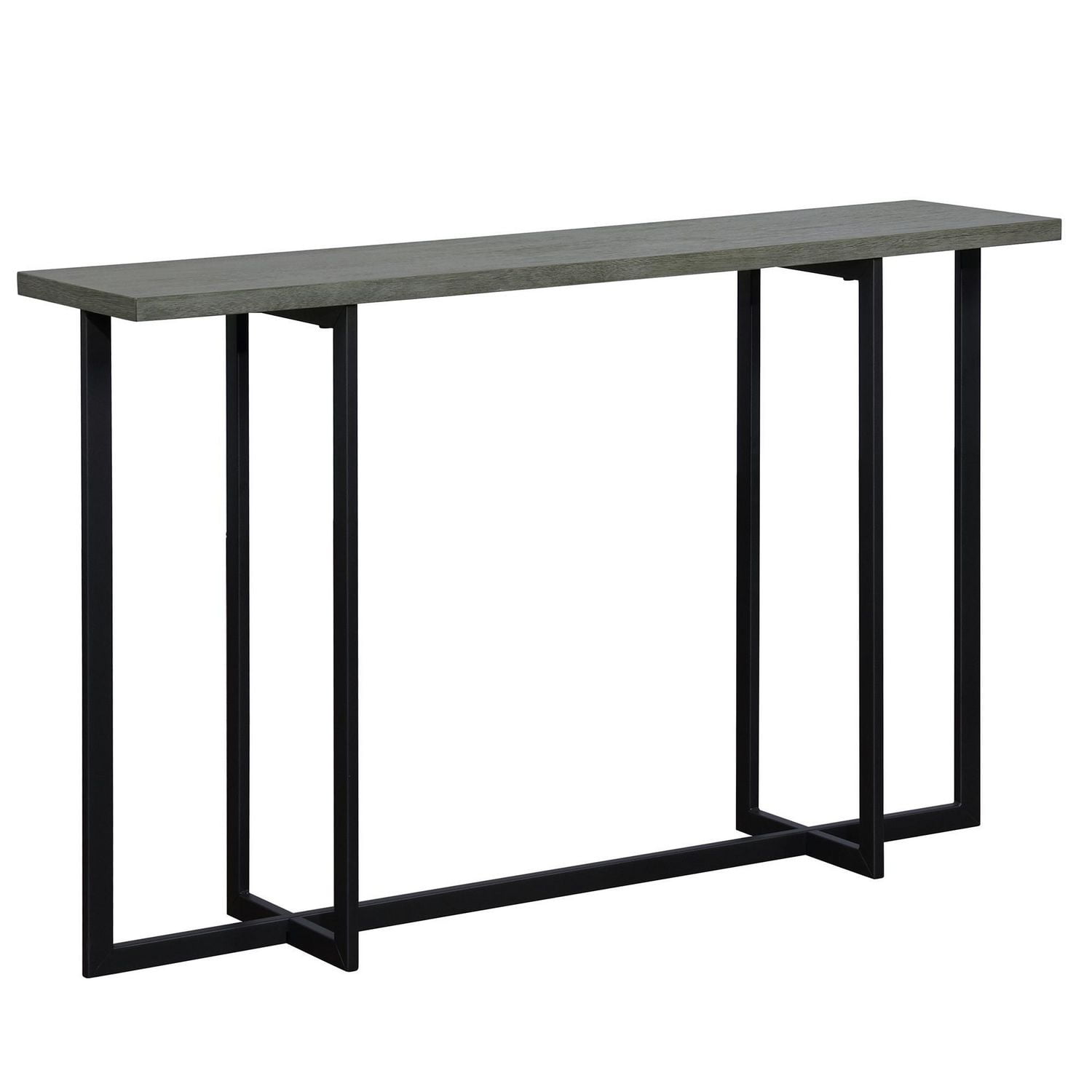 Modern MDF & Metal Console Table in Grey Walmart Canada