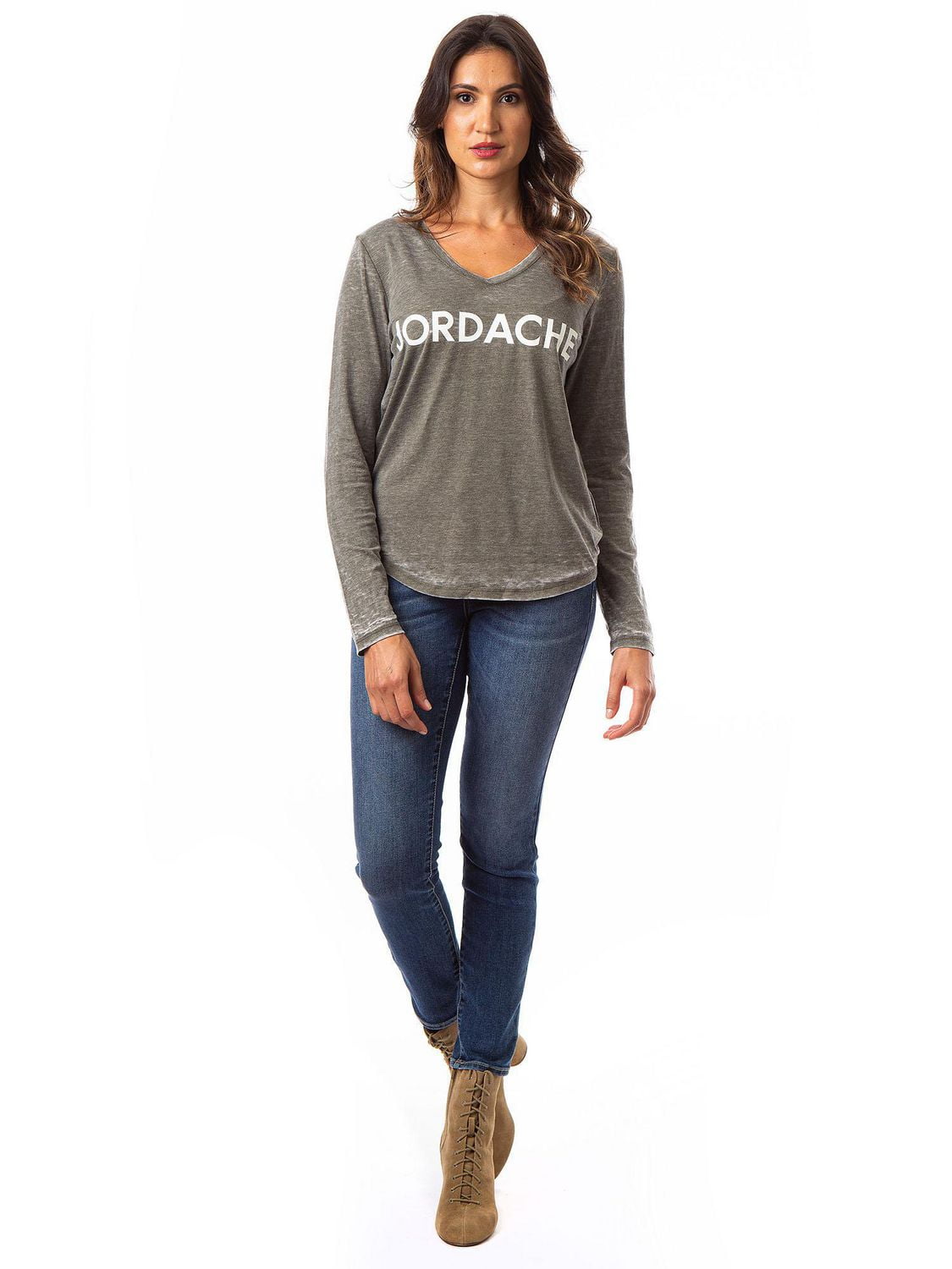 Jordache Long Sleeve Logo Tee