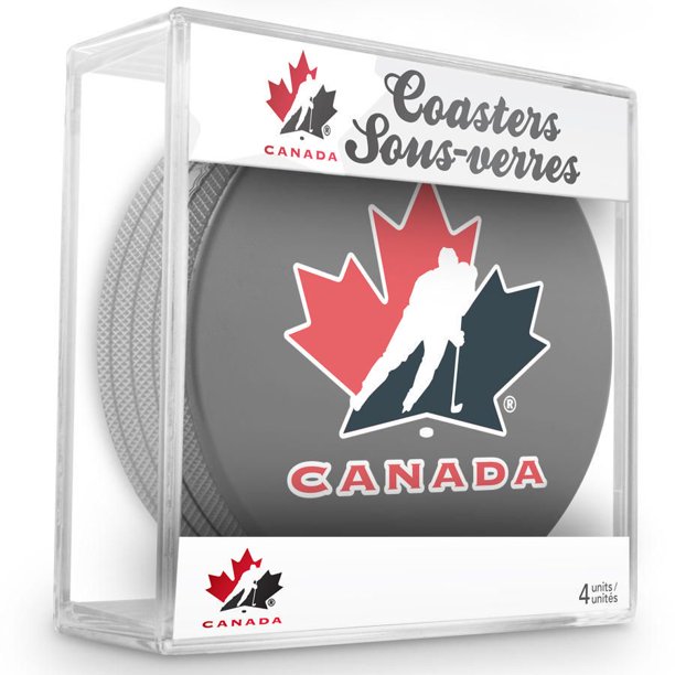 Sous-verres (4) en cube Équipe Canada