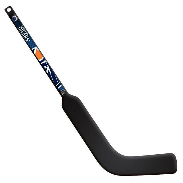 Mini bâton de gardien de hockey en composite LNH Edmonton Oilers - blanc ou noir Mini bâton comp LNH Edm.