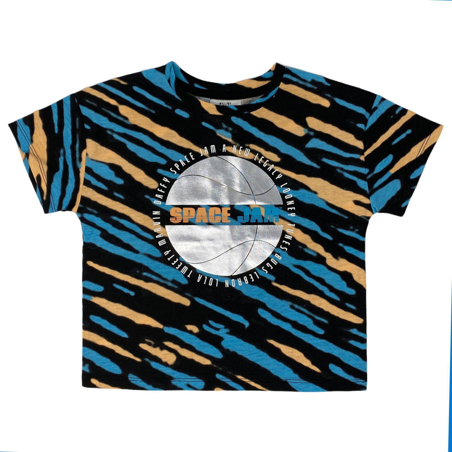 Space Jam Girl's boxy crop short sleeve tee shirt