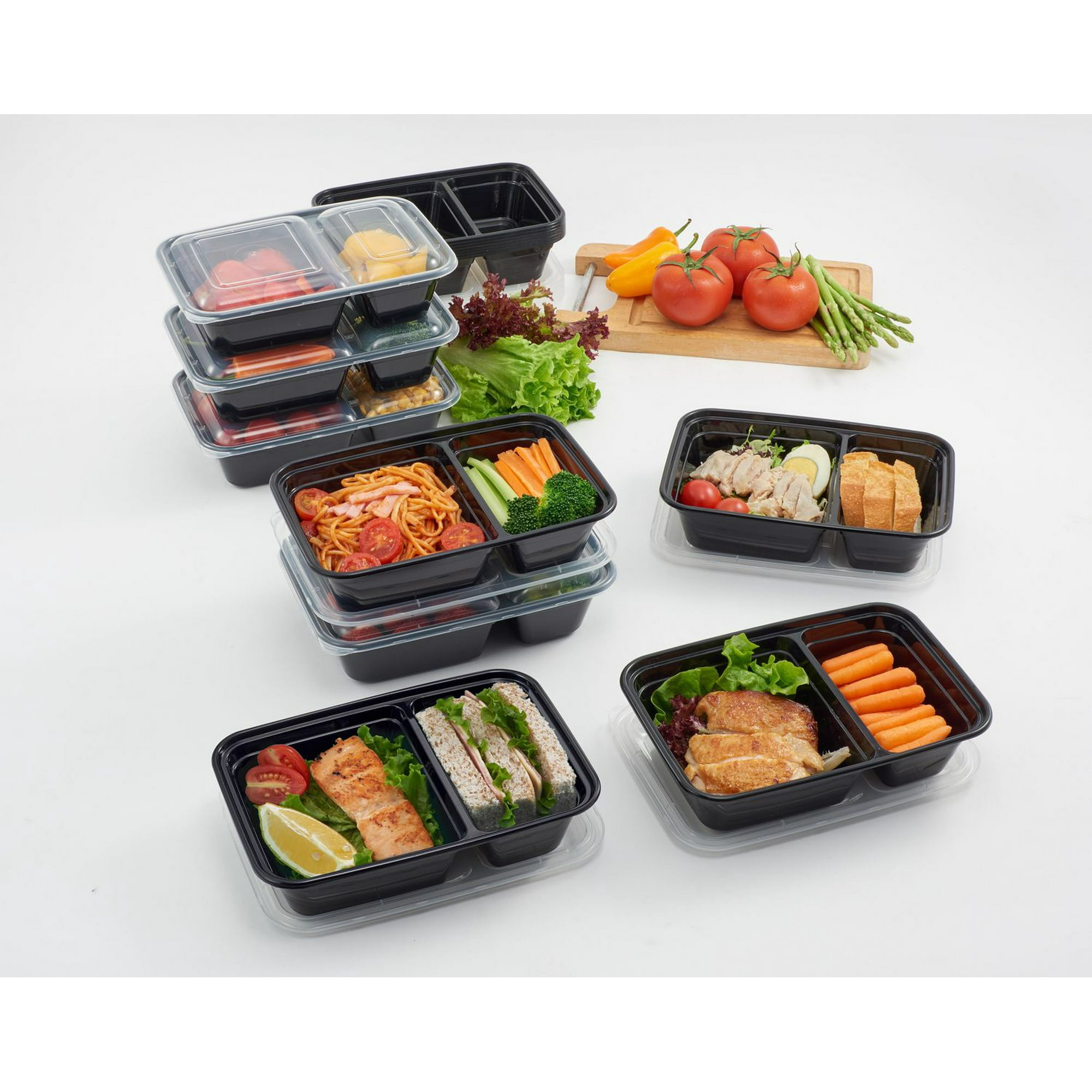 Compostable Disposable Kraft Paper Food Containers with Dividers - China  Food Container with Dividers and Take out Box price