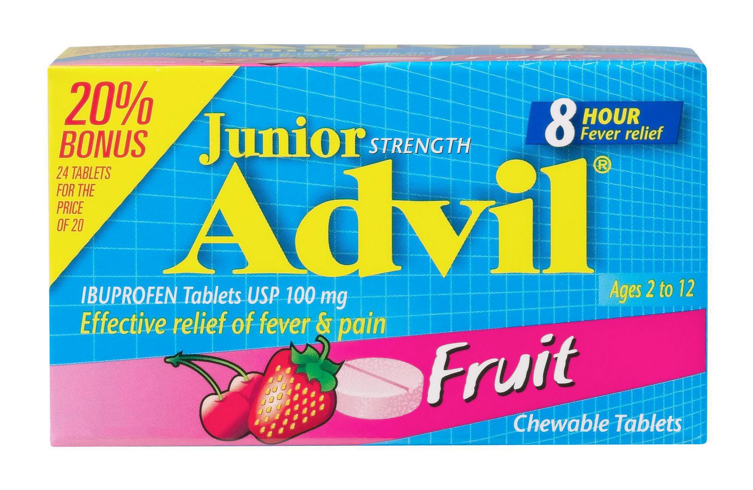 Junior Strength Advil Pain Reliever and Fever Reducer Ibuprofen