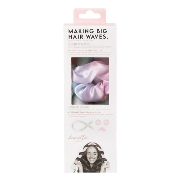 Danielle Creations Heatless Hair Curlers, Pastel