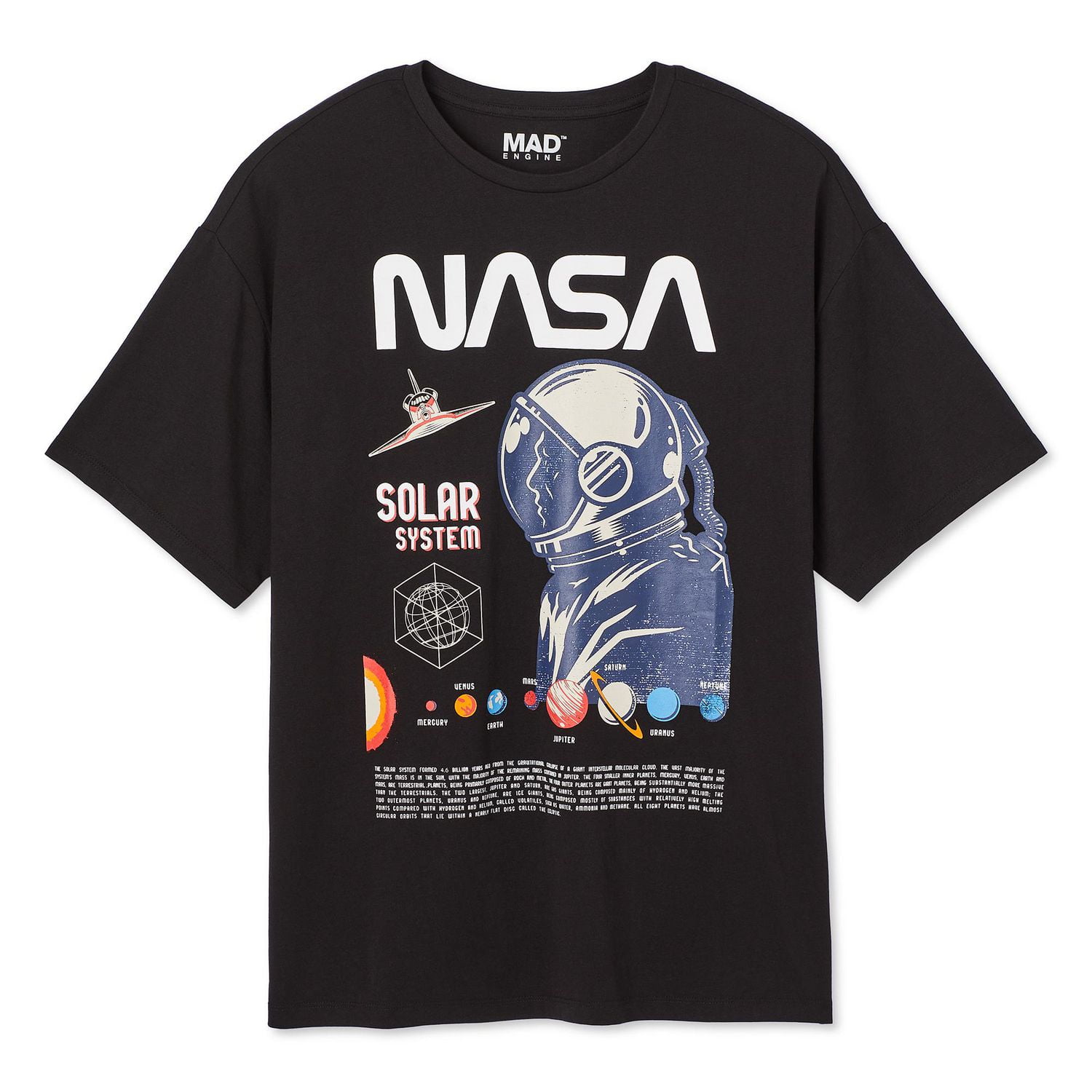 NASA Men's Drop Shoulder Tee, Sizes S-XL