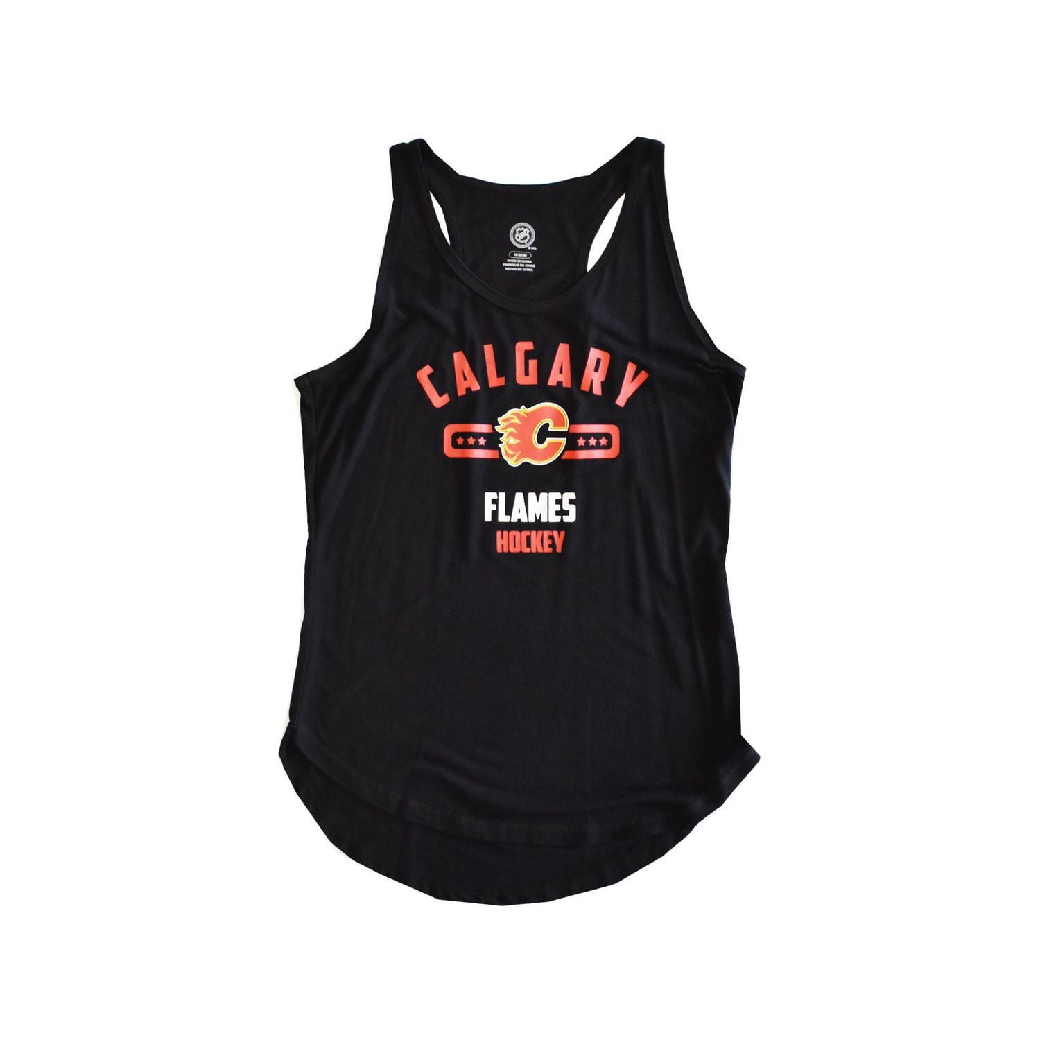 Ladies NHL Striated Secondary Calgary Tank Top