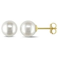 thumbnail image 1 of Miabella 7-7.5mm Cultured Freshwater Pearl 14 K Yellow Gold Stud Earrings, 1 of 4
