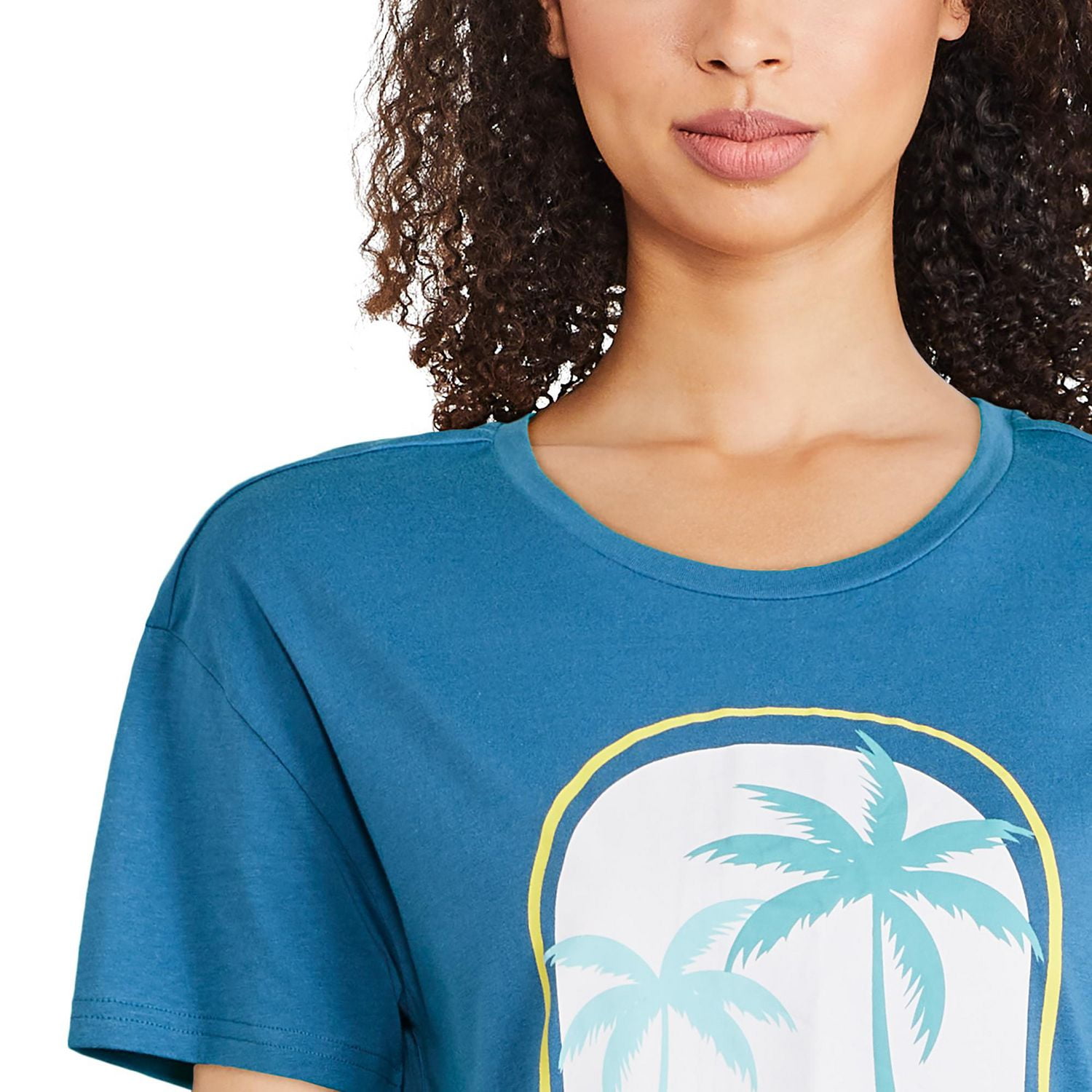 Chemise de nuit à encolure ras du cou George pour femmes