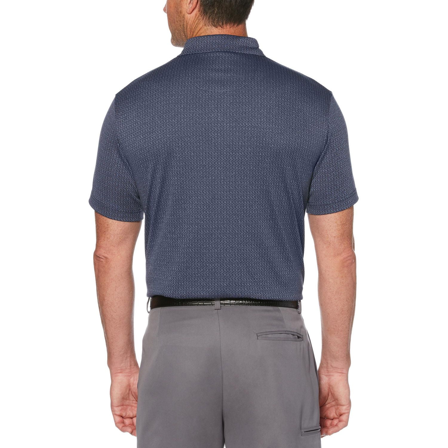 Ben Hogan Performance Men's Heather Jacquard Short Sleeve Polo Shirt