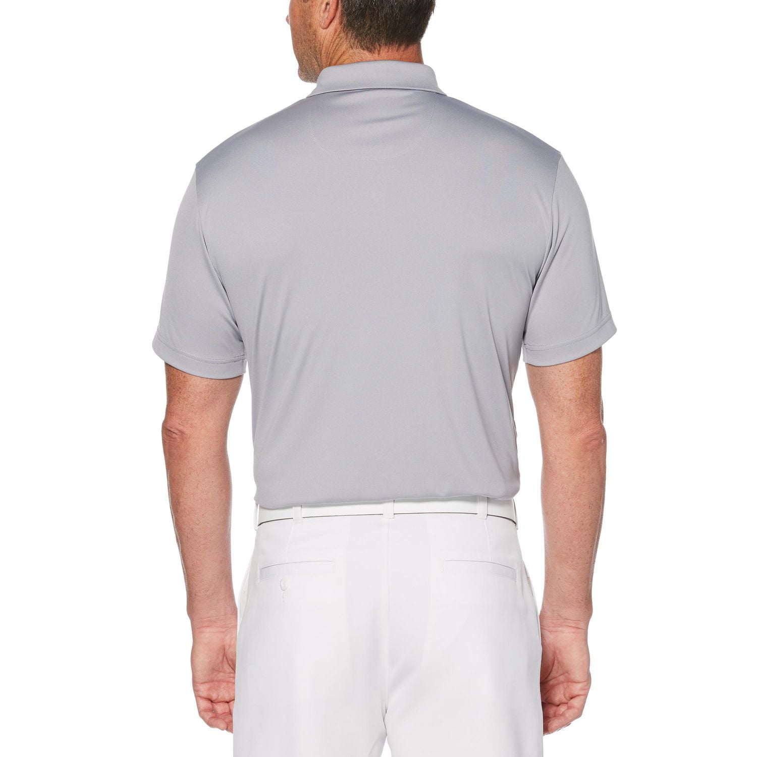 Polo de golf imprimé asymétrique à manches courtes Performance pour hommes