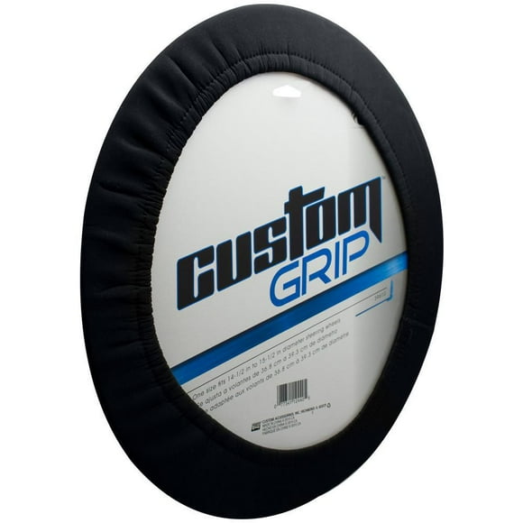 Custom Grip Black Neoprene Stretch Steering Wheel Cover