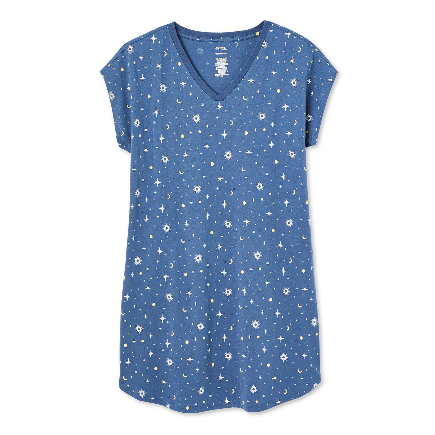 Chemise de nuit à encolure en V George pour femmes