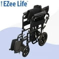 thumbnail image 3 of Ezee Life Featherlight Transport Chair - 18" Seat Width, 3 of 6