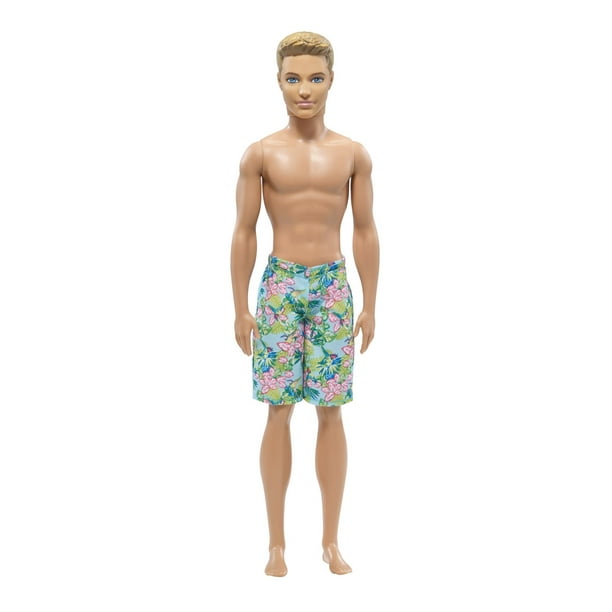 Barbie - Film - Ken - Poupée, tenue de plage à rayures pastel