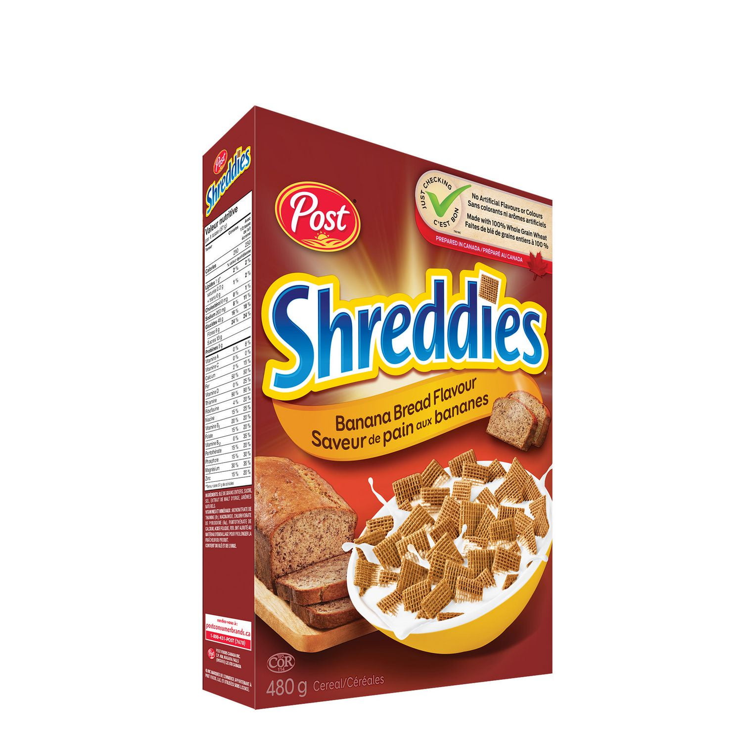 Post Foods Shreddies Banana Bread Flavour Cereals Walmart Canada