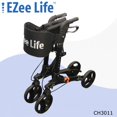 thumbnail image 3 of EZee Life "X" Framed Aluminum Folding Rollator Walker, 3 of 4