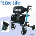 thumbnail image 1 of EZee Life "X" Framed Aluminum Folding Rollator Walker, 1 of 4