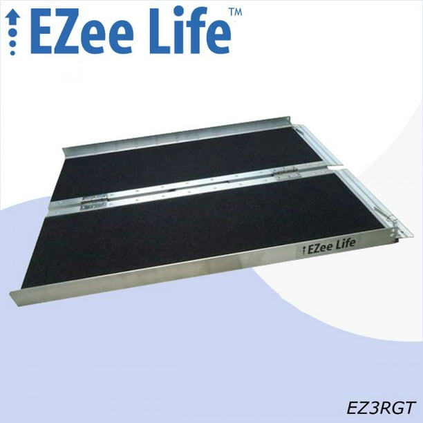 Rampe simple pliante de Ezee Life avec ruban antidérapant
