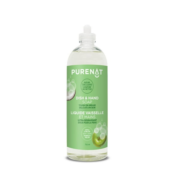 PURENAT Dish & Hand Soap Apple & Melon 710ml, 710ml
