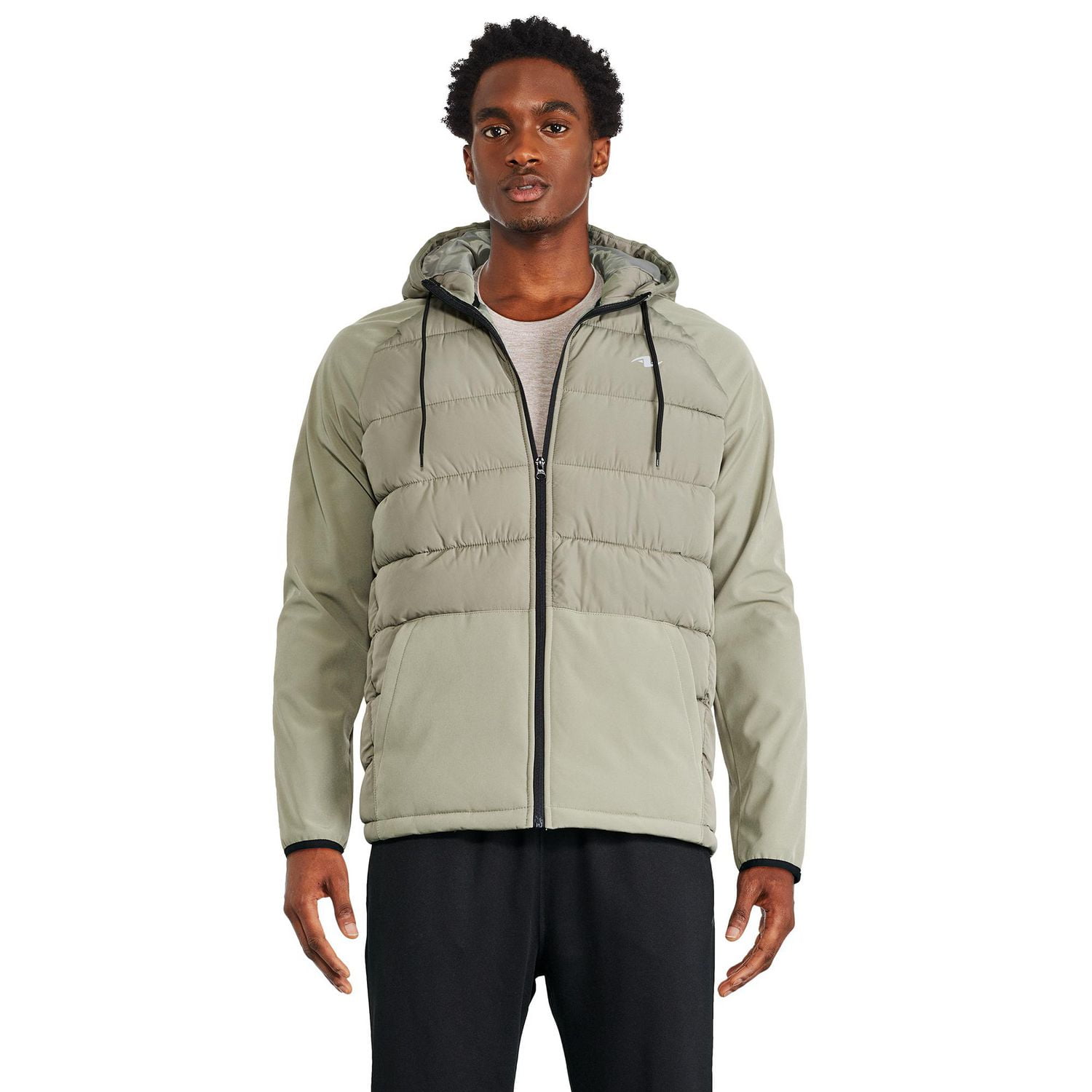 Grey hooded jacket men's online