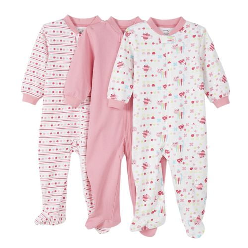 Infant Girls' 3Pack Sleepers Walmart Canada