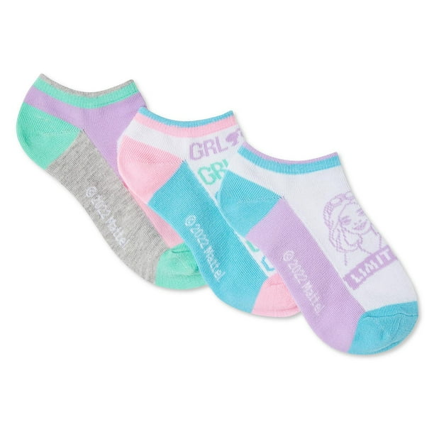 Barbie, Valentine's Day Women's No-Show Socks, 3-Pack, Size 4-10