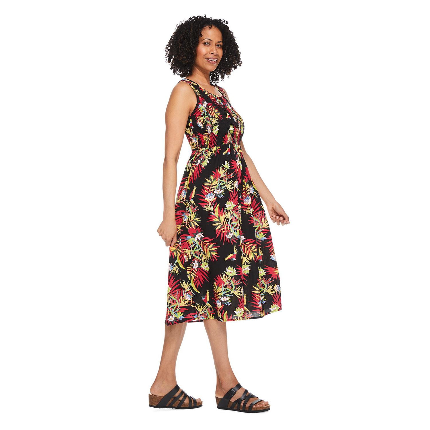 Iyla Women's Smocked Sleeveless Dress, Sizes S-XXL