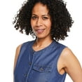 thumbnail image 4 of Iyla Women's Button Front Sleeveless Dress, 4 of 6