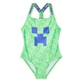 thumbnail image 1 of Maillot de bain 1 pièce Minecraft pour filles, 1 of 2