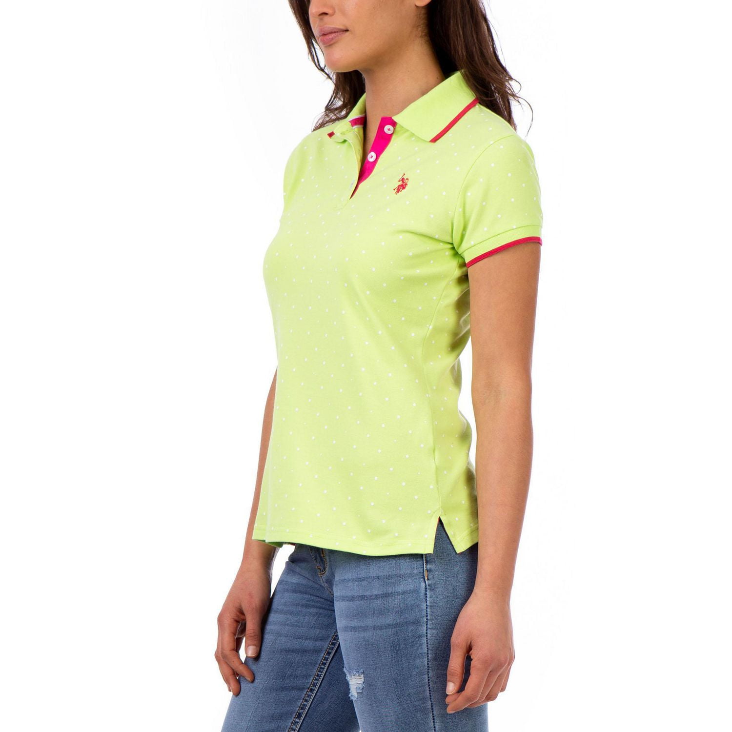 U.S. POLO ASSN Women's Polka Dot Polo