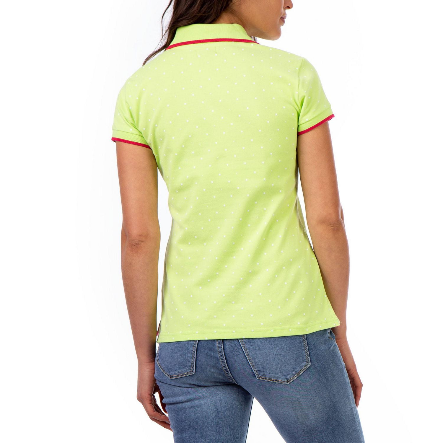 U.S. POLO ASSN Polo à pois pour femmes