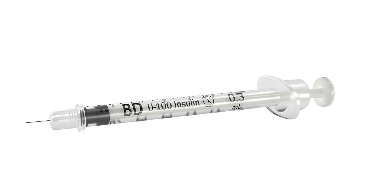 seringue à insuline 0,3ML/aiguille 31G/6mm