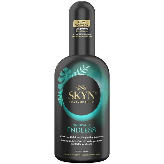 SKYN Naturally Endless Water Based Personal Lubricant - 200ml - 1 Pack, Long Lasting, Safe with Latex & Non-Latex Condoms